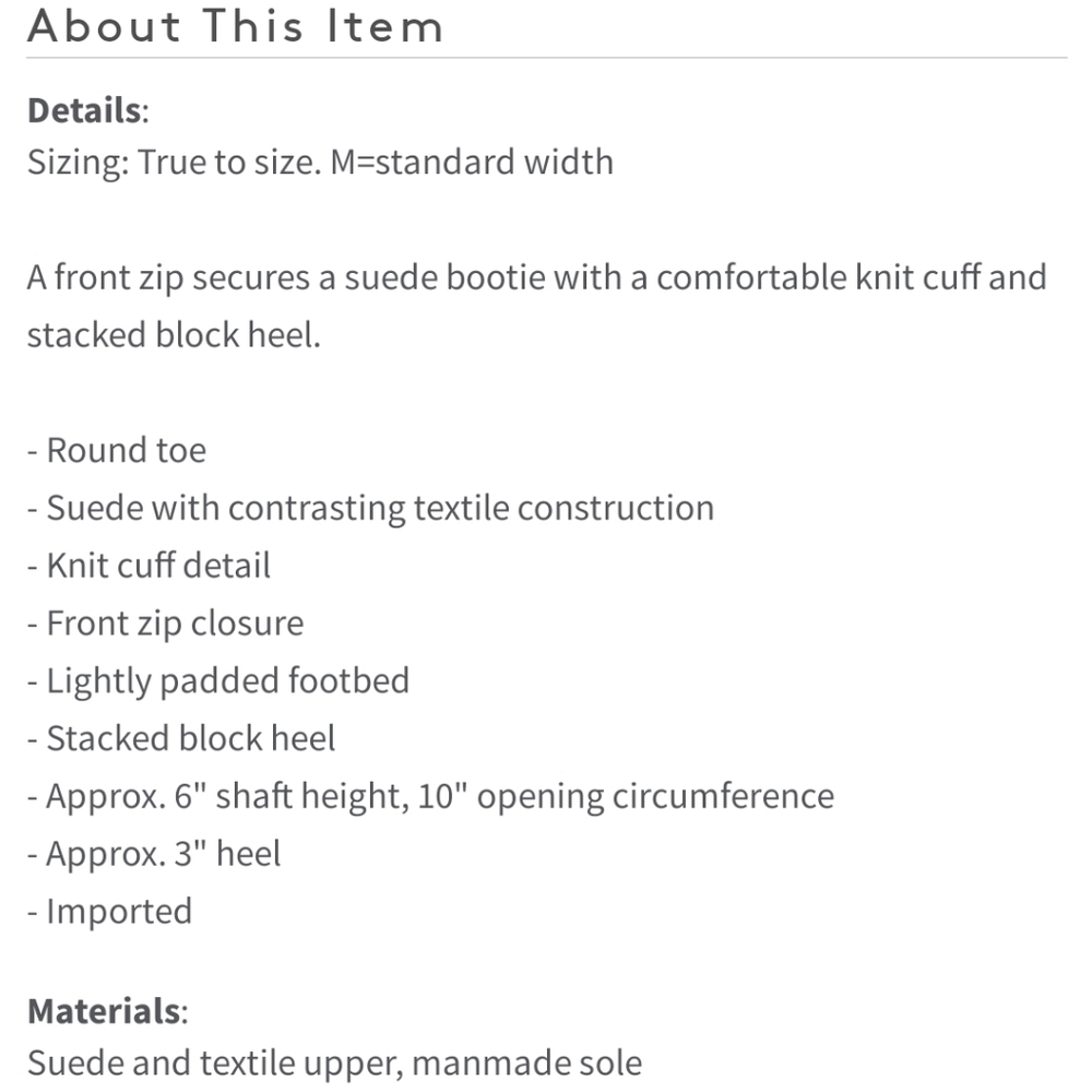 👀50% OFF👢NWT ‼️ Chinese Laundry Suede Boots with Knit Cuff - Picture 8 of 12